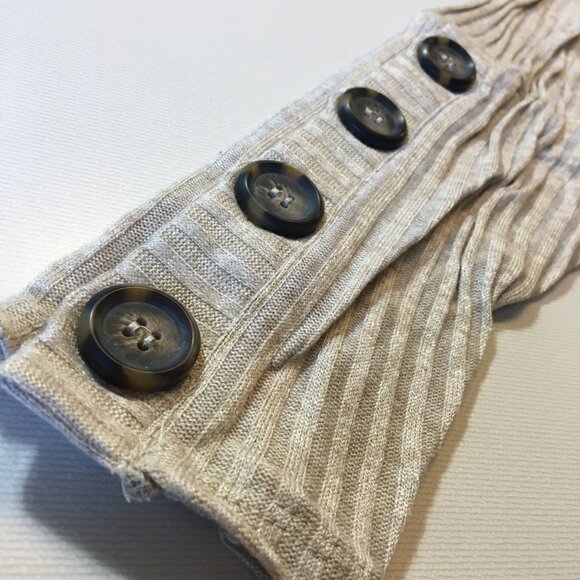 Harper Heritage Ribbed Mini Dress Long Sleeve Tan 2X - Picture 4 of 9